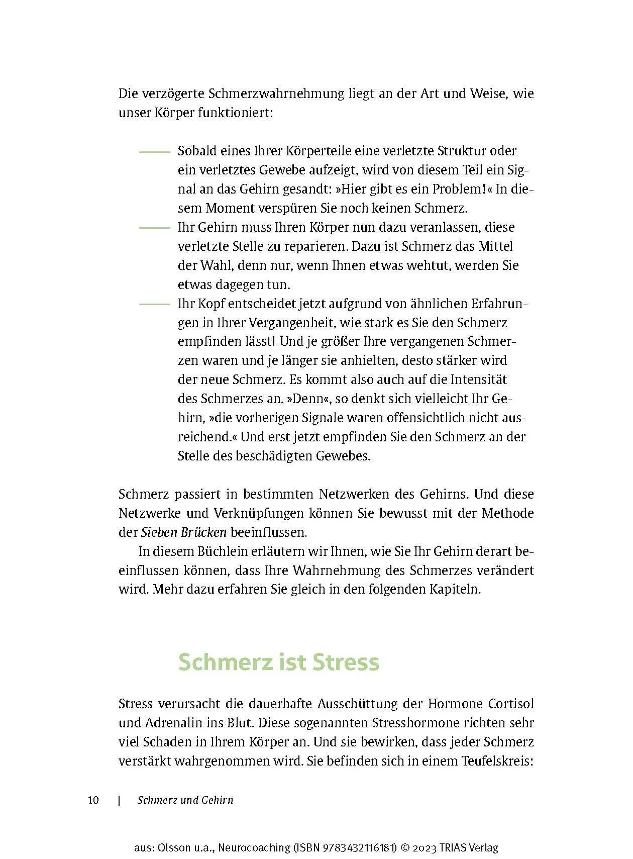 Bild: 9783432116181 | Neurocoaching - Wie der Körper den Schmerz vergisst | Olsson (u. a.)
