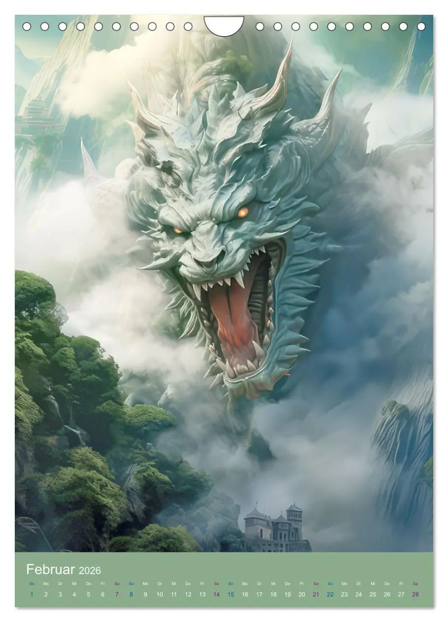 Bild: 9783516296181 | Sagenland der Drachen (Wandkalender 2026 DIN A4 hoch), CALVENDO...