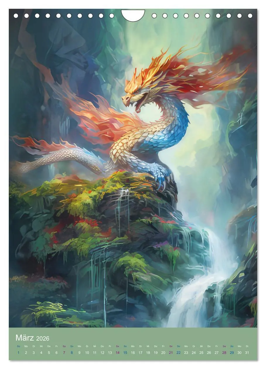 Bild: 9783516296181 | Sagenland der Drachen (Wandkalender 2026 DIN A4 hoch), CALVENDO...