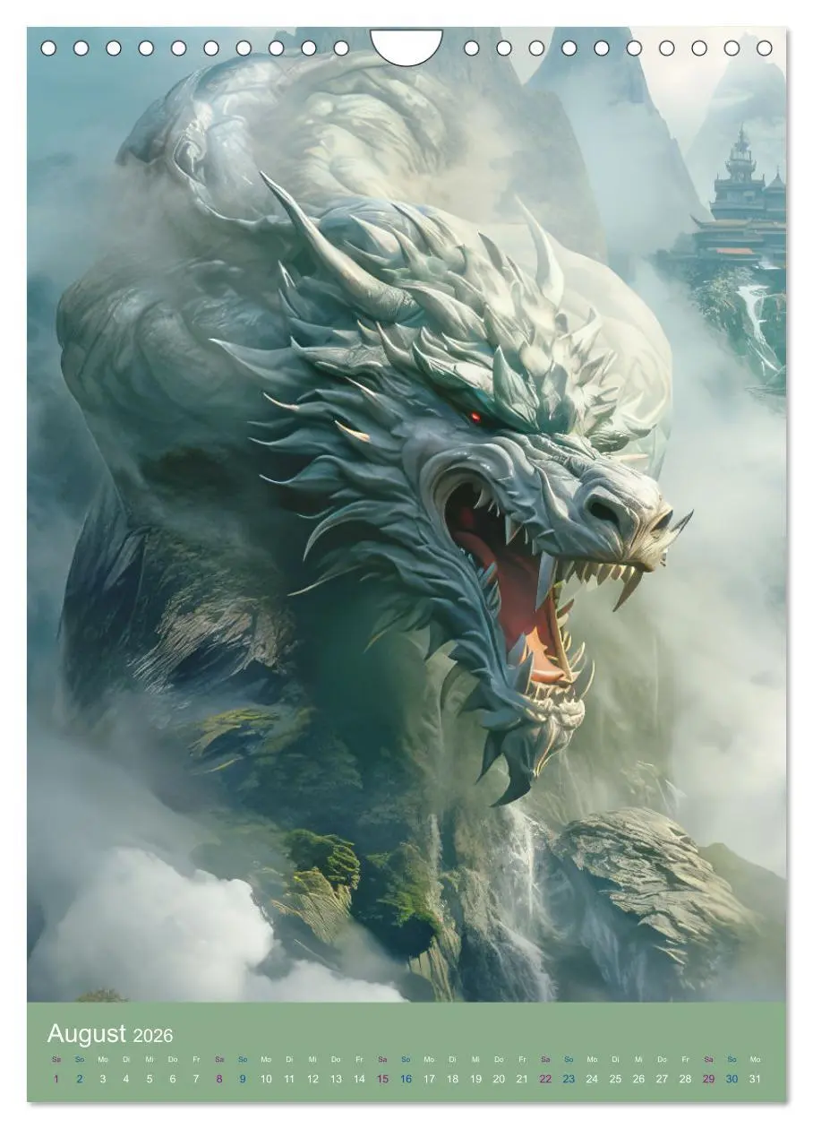 Bild: 9783516296181 | Sagenland der Drachen (Wandkalender 2026 DIN A4 hoch), CALVENDO...