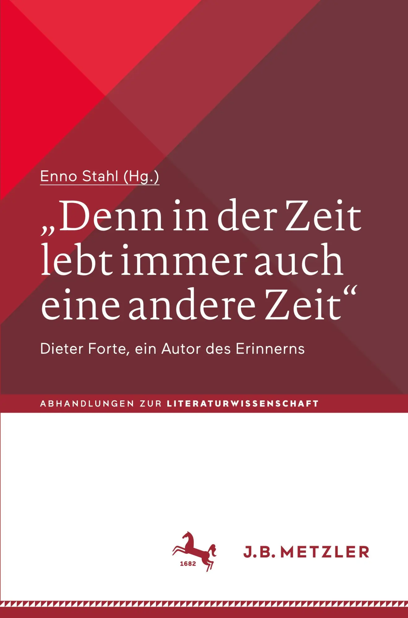 "Denn in der Zeit lebt immer auch eine andere Zeit"