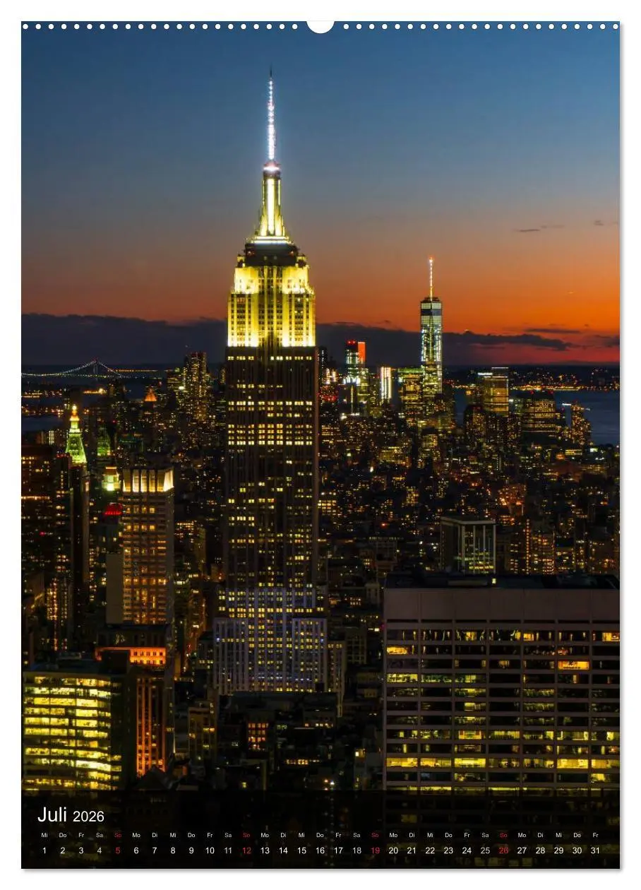 Bild: 9783516426281 | New York Wolkenkratzer (Wandkalender 2026 DIN A2 hoch), CALVENDO...