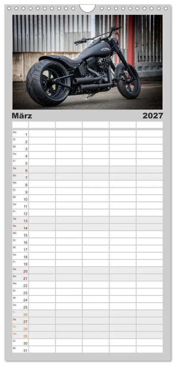 Bild: 9783594336281 | Familienplaner 2027 - Exklusive Best of Fat Ass Custombike Edition,...