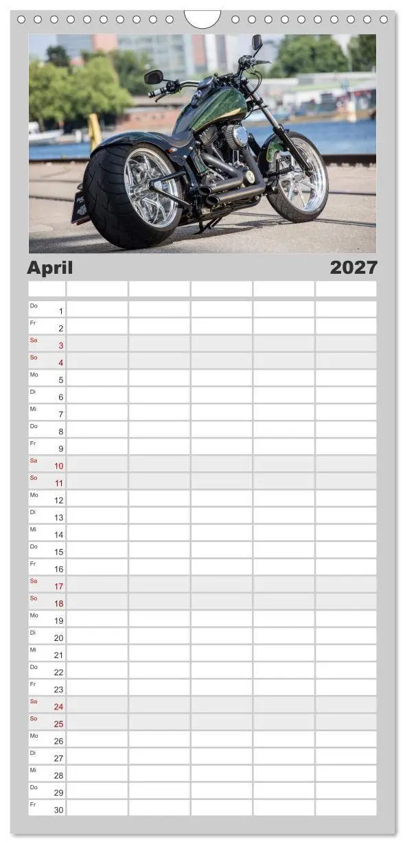 Bild: 9783594336281 | Familienplaner 2027 - Exklusive Best of Fat Ass Custombike Edition,...
