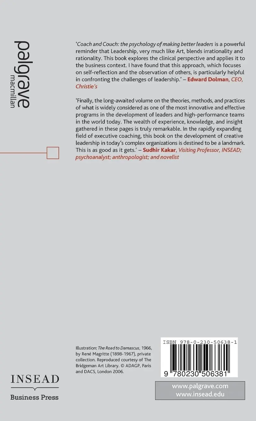 Rückseite: 9780230506381 | Coach and Couch | The Psychology of Making Better Leaders | Buch | lii