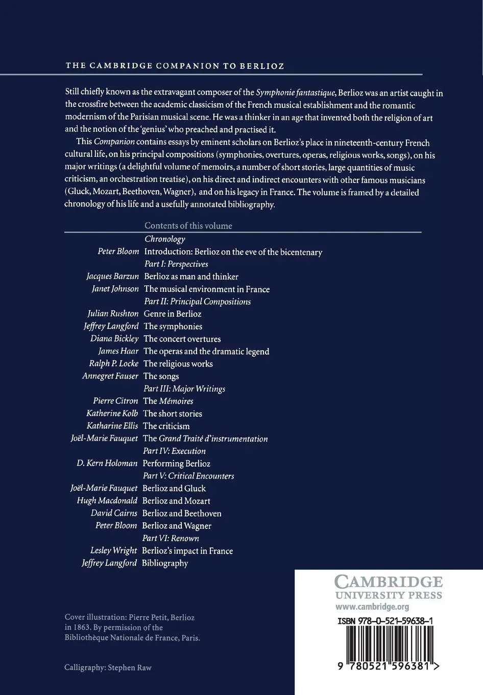 Rückseite: 9780521596381 | The Cambridge Companion to Berlioz | Peter Bloom | Taschenbuch | Buch