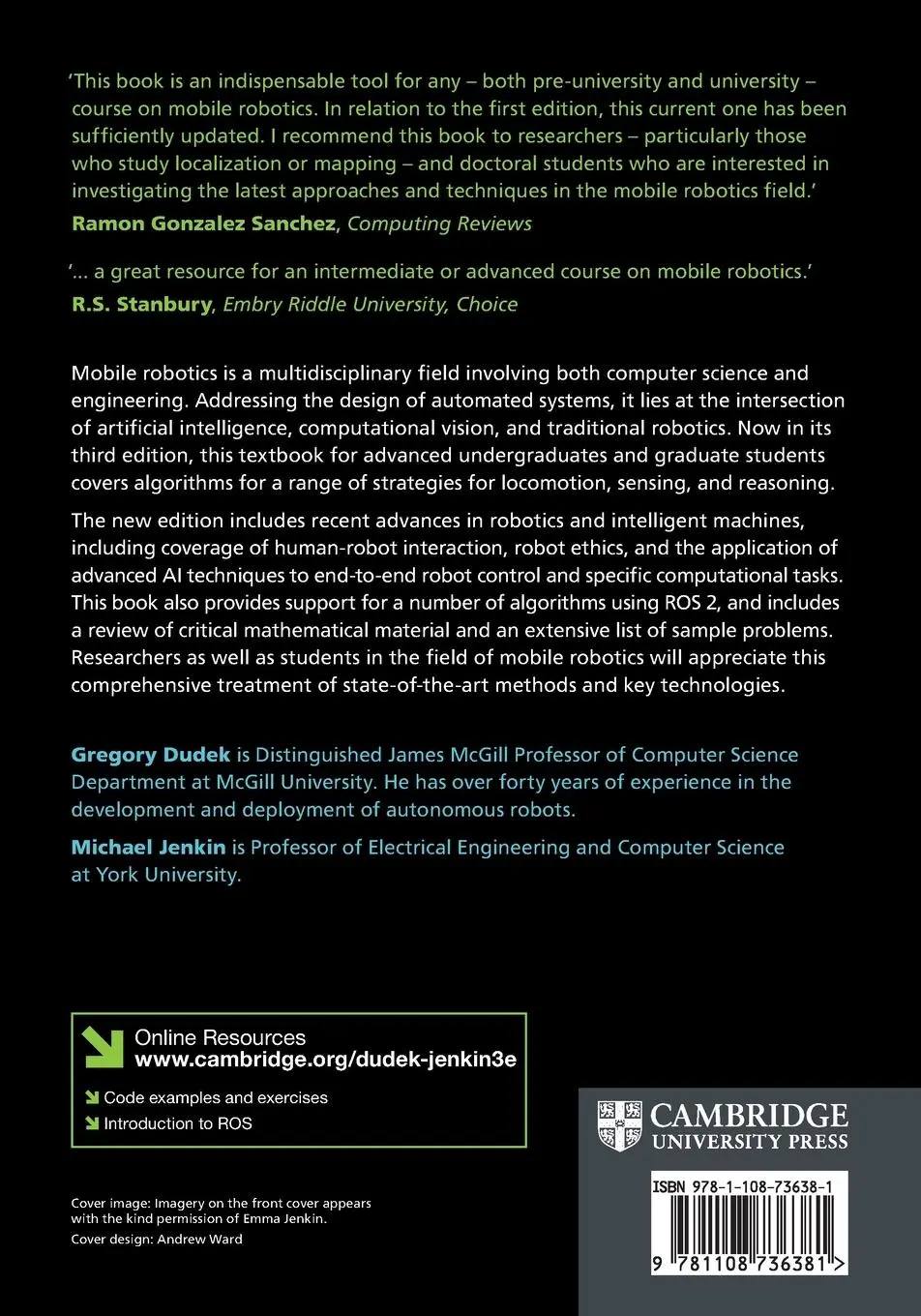 Rückseite: 9781108736381 | Computational Principles of Mobile Robotics | Gregory Dudek (u. a.)