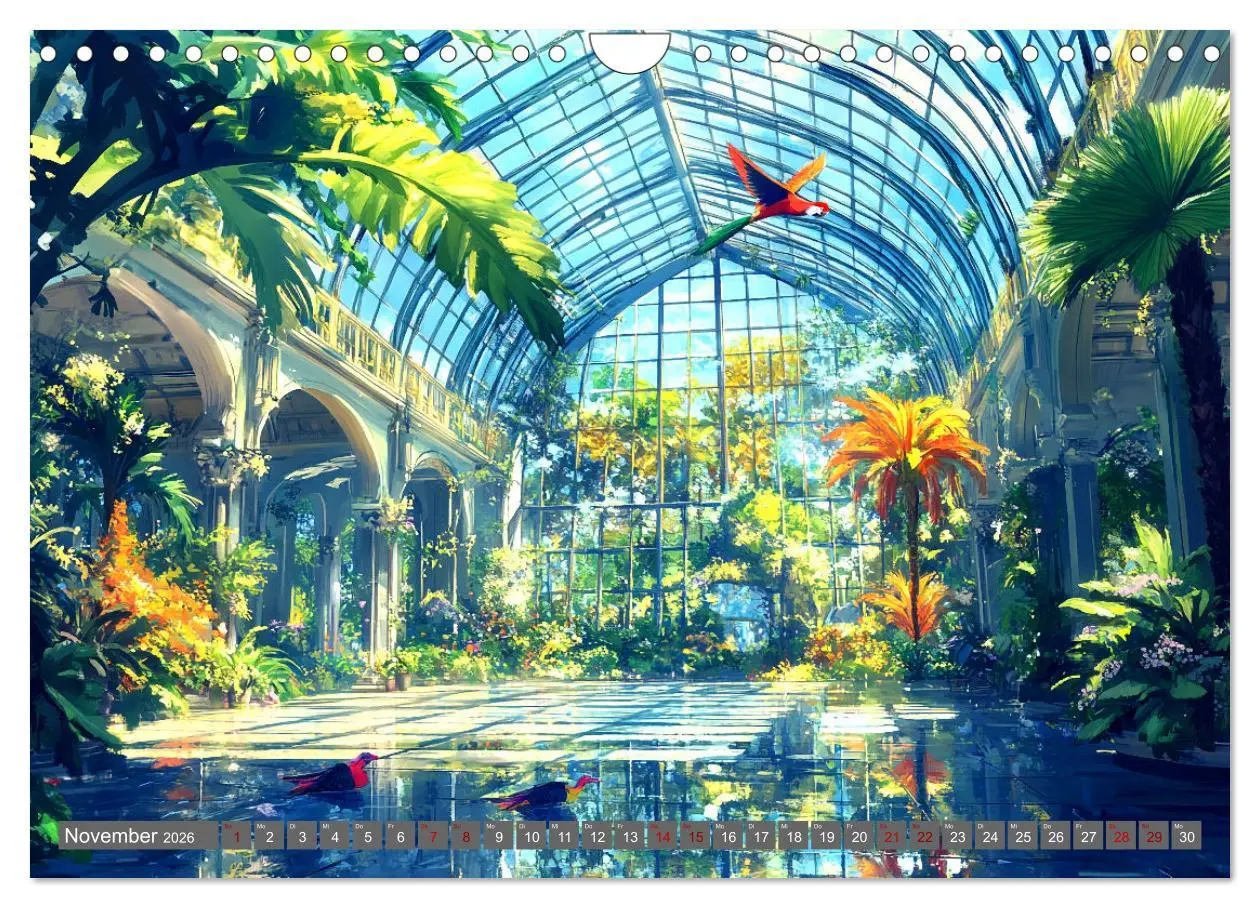 Bild: 9783457256381 | Spaziergang durch Anime Welten (Wandkalender 2026 DIN A4 quer),...