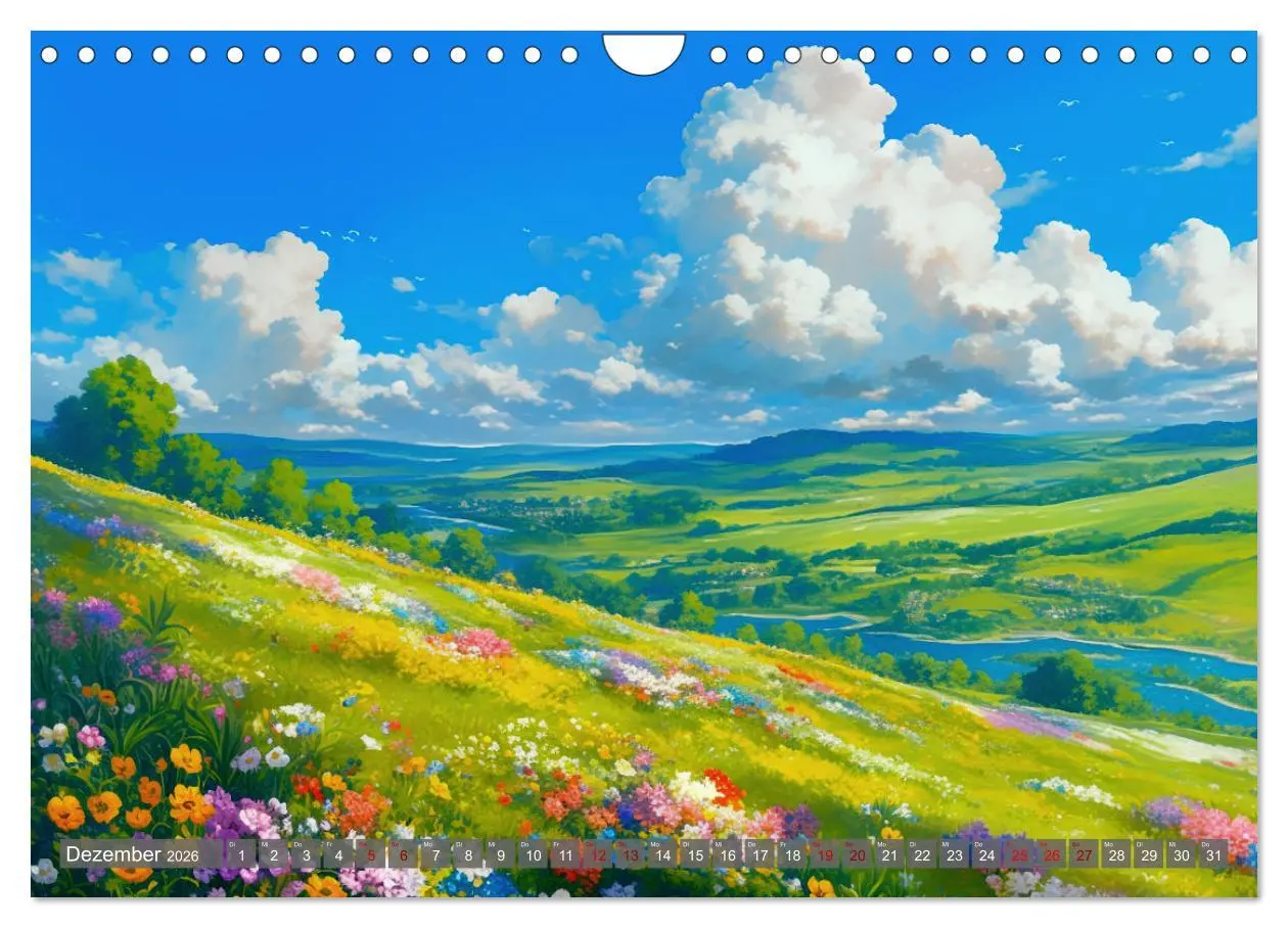 Bild: 9783457256381 | Spaziergang durch Anime Welten (Wandkalender 2026 DIN A4 quer),...