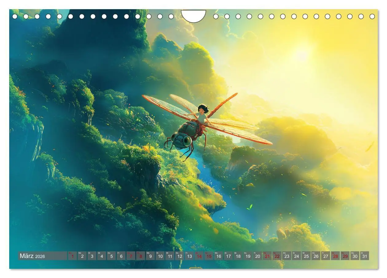 Bild: 9783457256381 | Spaziergang durch Anime Welten (Wandkalender 2026 DIN A4 quer),...