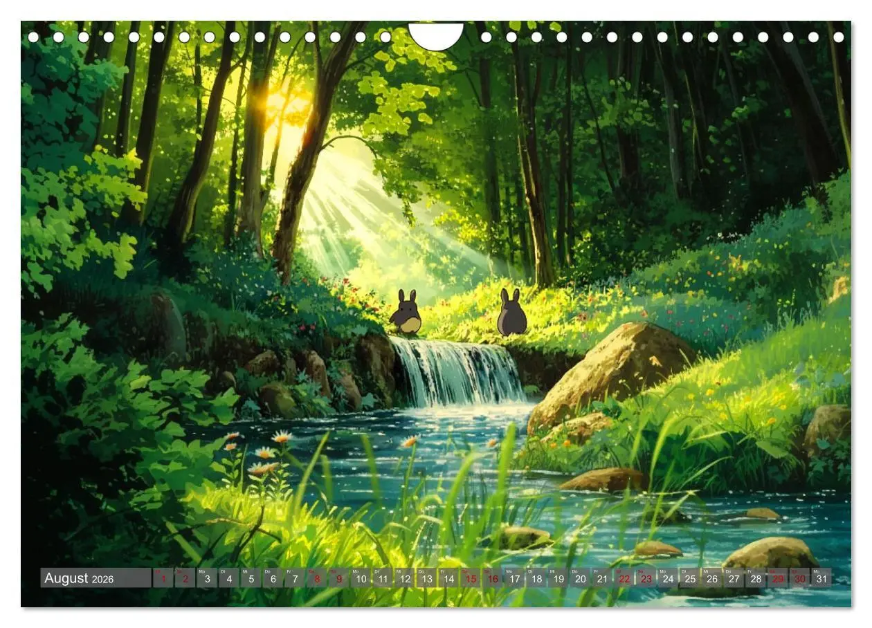 Bild: 9783457256381 | Spaziergang durch Anime Welten (Wandkalender 2026 DIN A4 quer),...