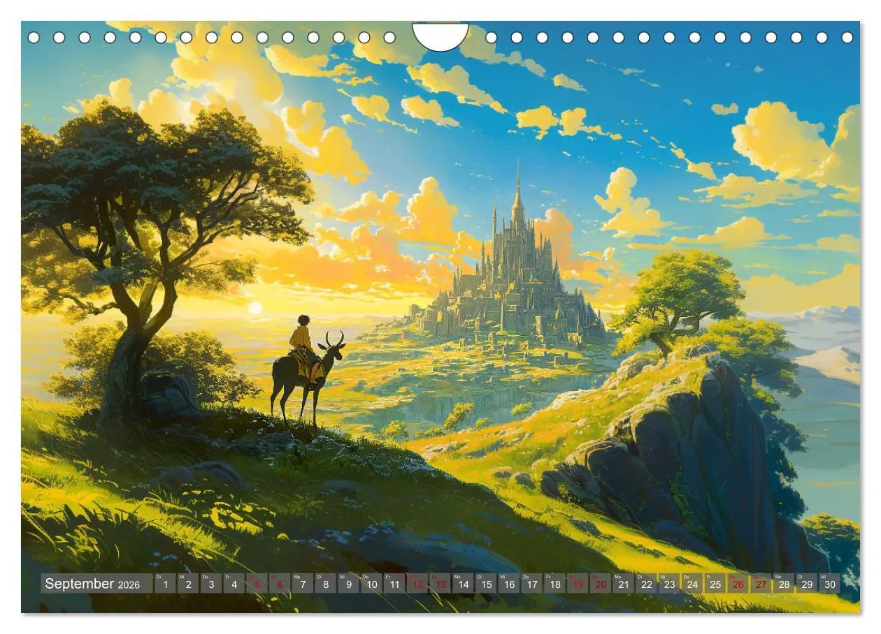 Bild: 9783457256381 | Spaziergang durch Anime Welten (Wandkalender 2026 DIN A4 quer),...