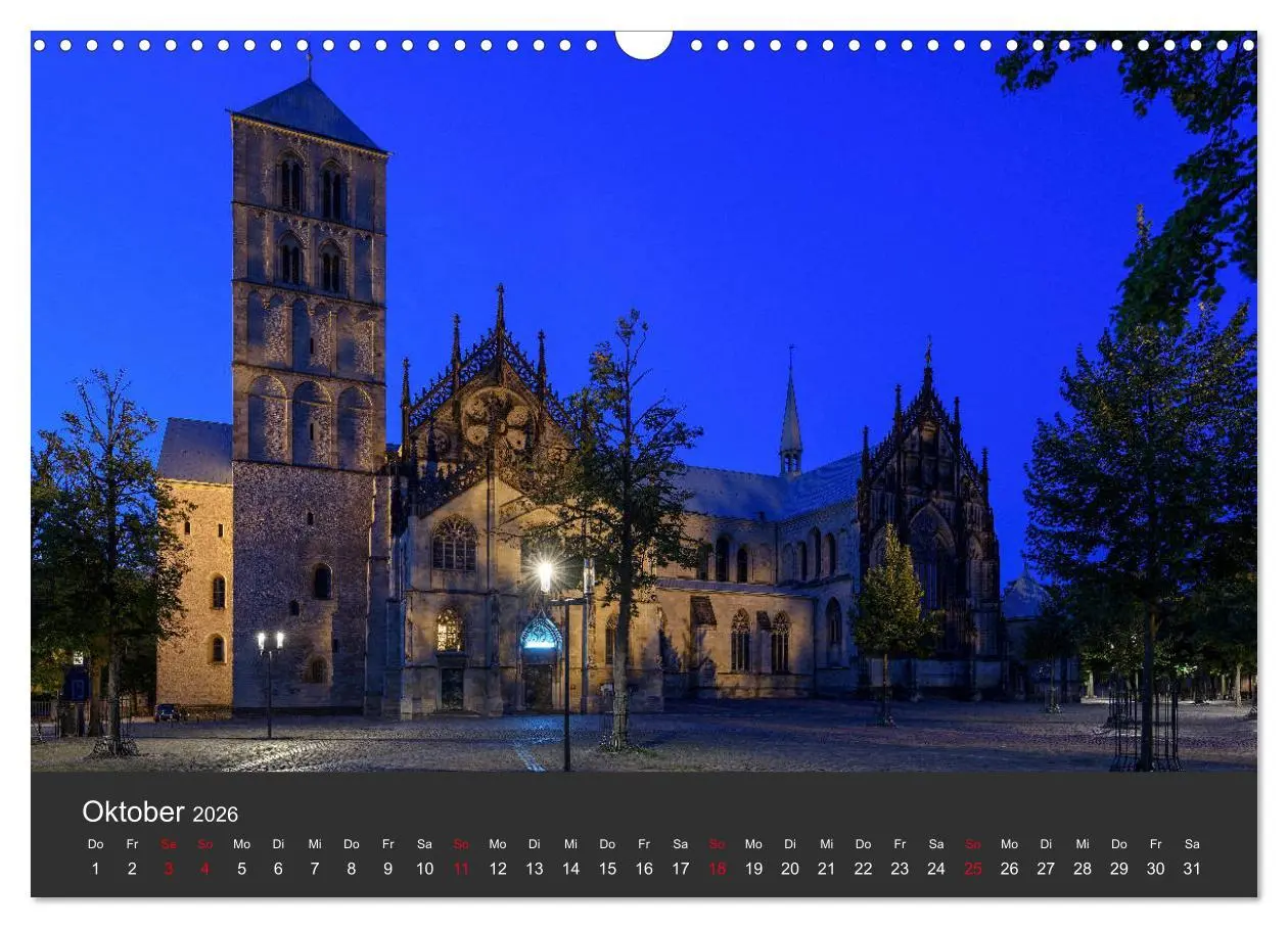 Bild: 9783457936481 | Münster mit Licht (Wandkalender 2026 DIN A3 quer), CALVENDO...
