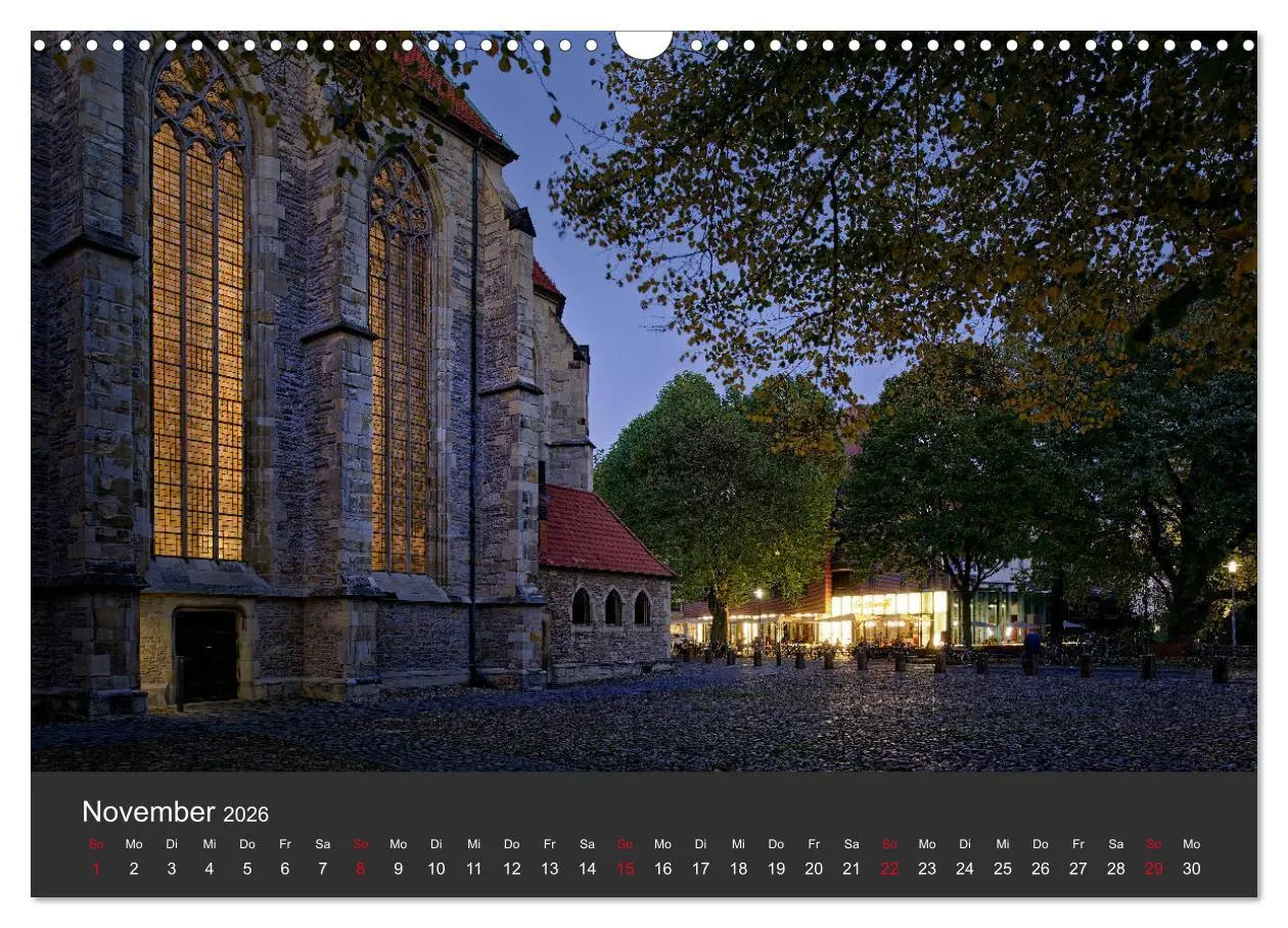 Bild: 9783457936481 | Münster mit Licht (Wandkalender 2026 DIN A3 quer), CALVENDO...
