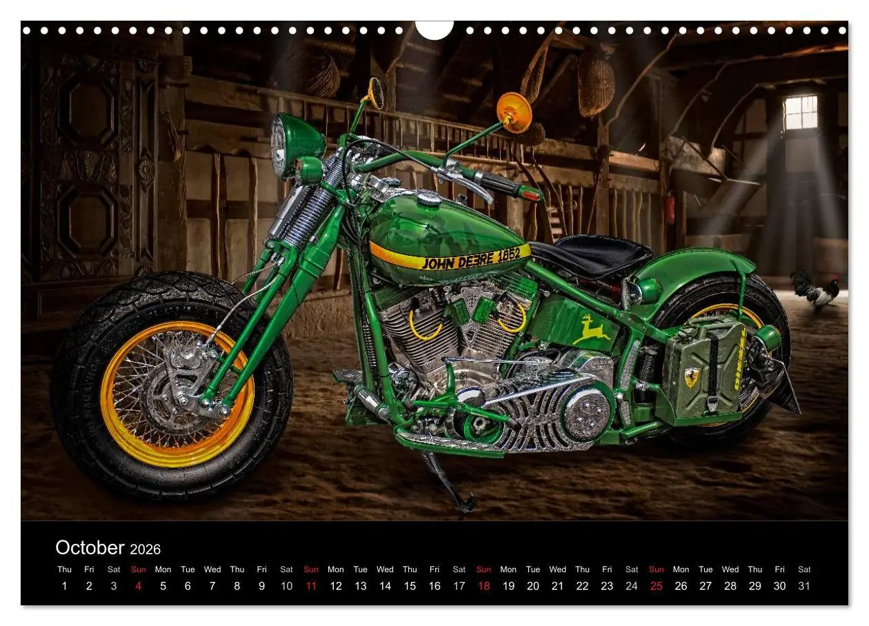 Bild: 9783516576481 | Motorbike Dreams (Wall Calendar 2026 DIN A3 landscape), CALVENDO 12...