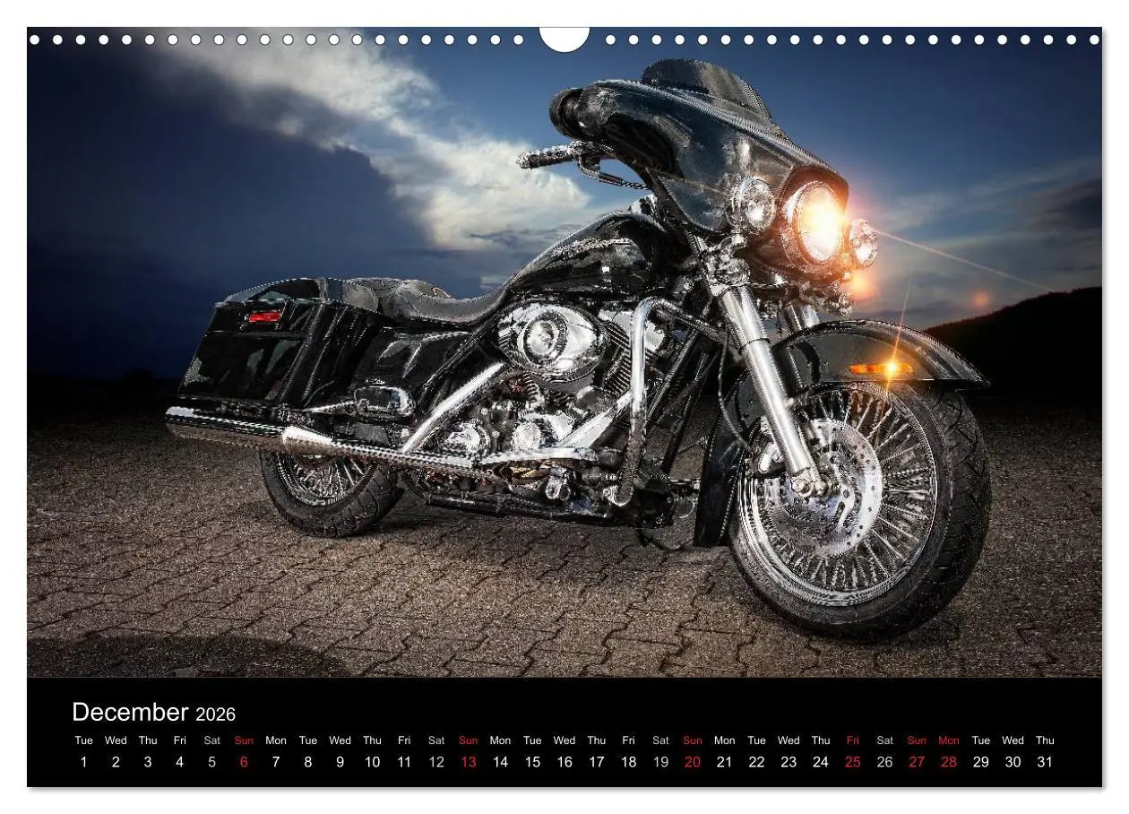 Bild: 9783516576481 | Motorbike Dreams (Wall Calendar 2026 DIN A3 landscape), CALVENDO 12...