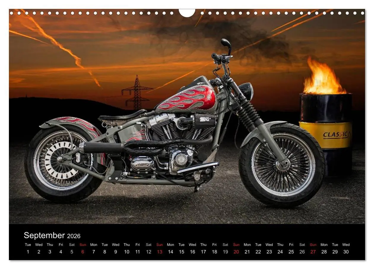 Bild: 9783516576481 | Motorbike Dreams (Wall Calendar 2026 DIN A3 landscape), CALVENDO 12...
