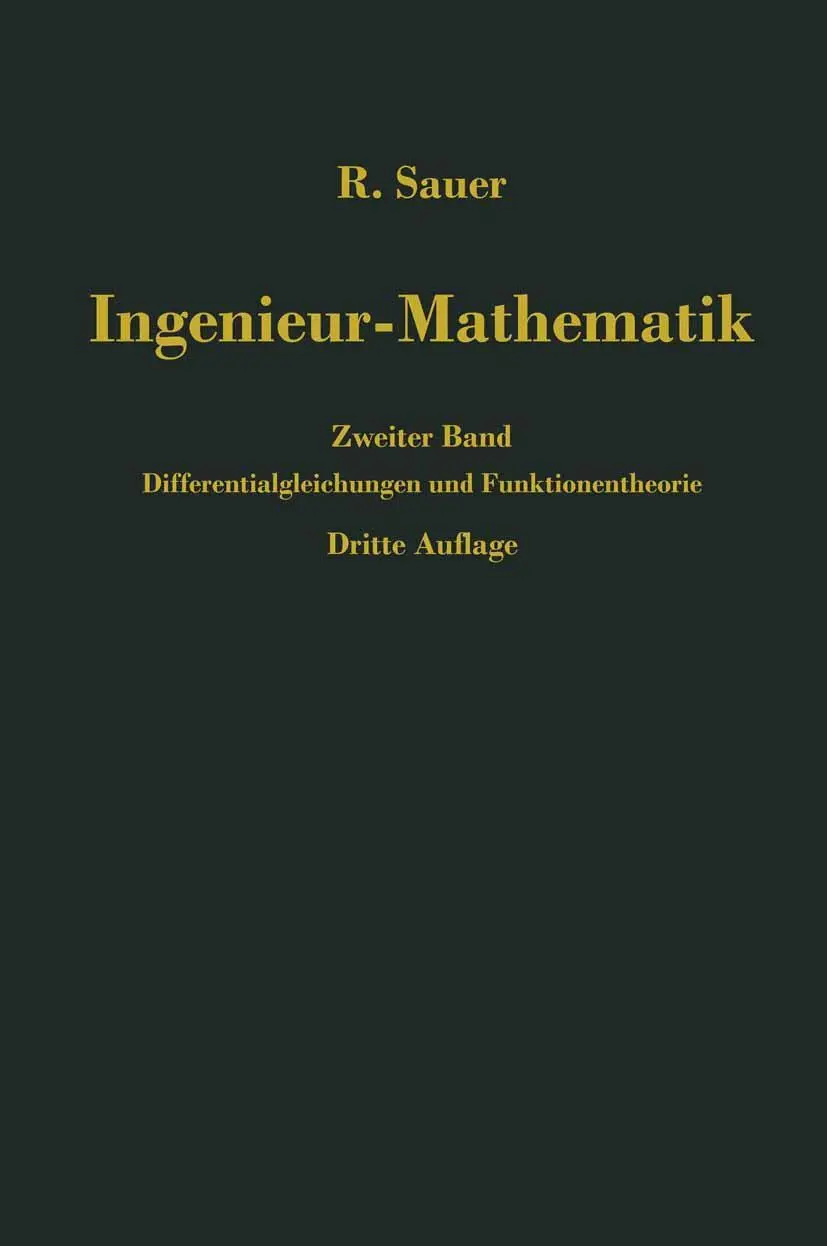 Cover: 9783642516481 | Ingenieur-Mathematik | Robert Sauer | Taschenbuch | viii | Deutsch
