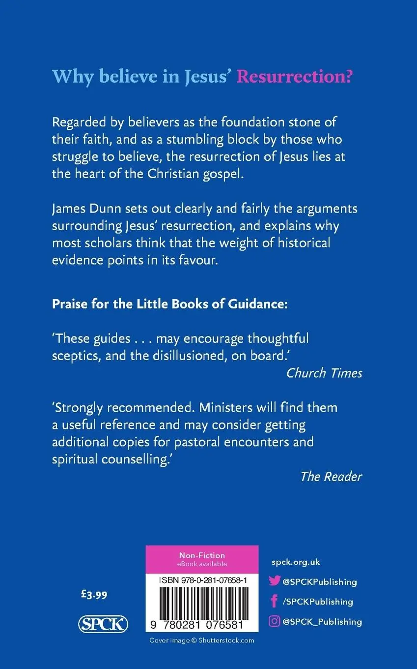 Rückseite: 9780281076581 | Why believe in Jesus' Resurrection? | A Little Book Of Guidance | Dunn