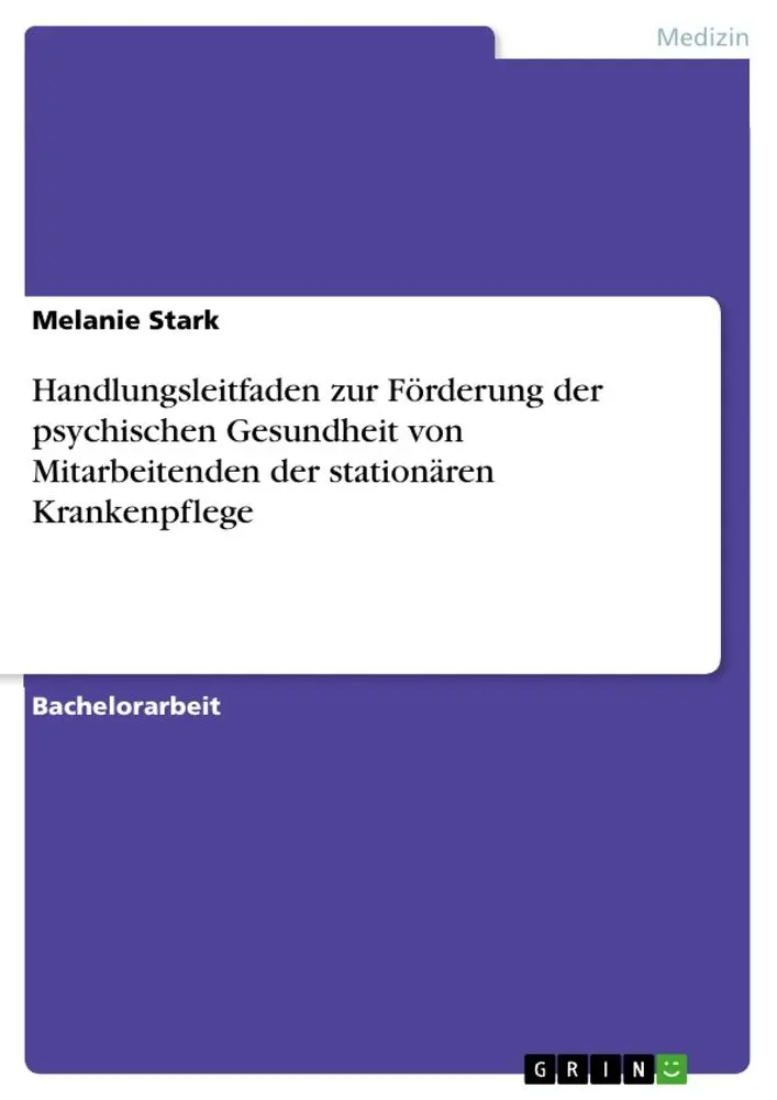 Cover: 9783346976581 | Handlungsleitfaden zur Förderung der psychischen Gesundheit von...