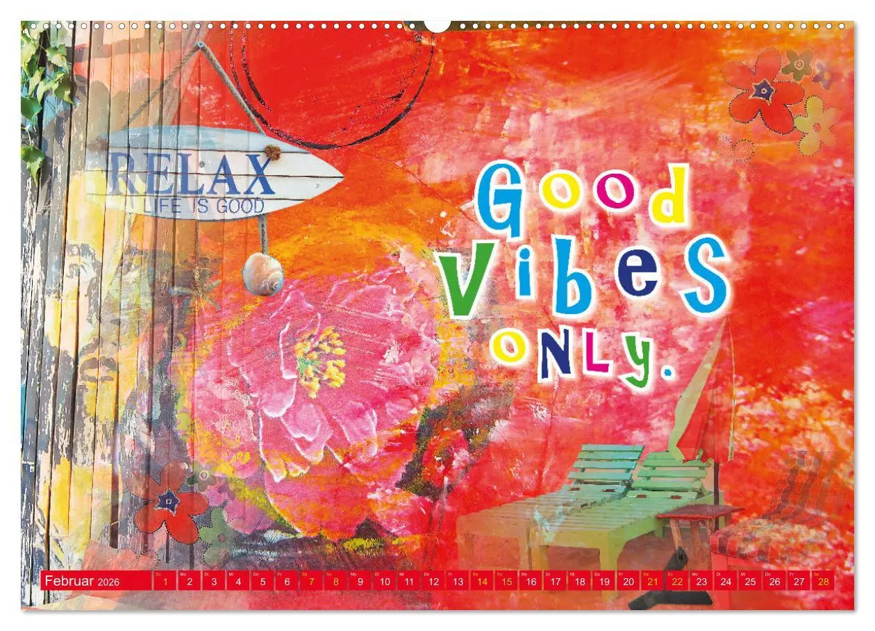 Bild: 9783457546581 | Love and Peace Liebe und Frieden (Wandkalender 2026 DIN A2 quer),...