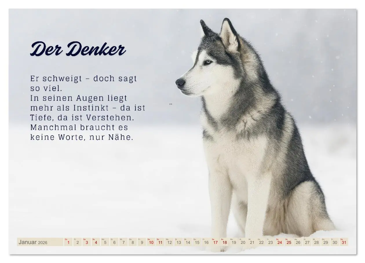Bild: 9783516636581 | Hunde mit Charakter (Wandkalender 2026 DIN A4 quer), CALVENDO...