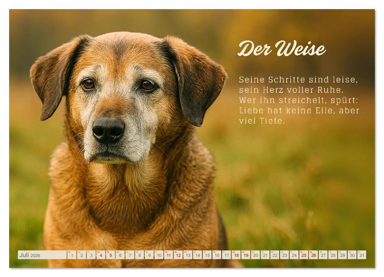 Bild: 9783516636581 | Hunde mit Charakter (Wandkalender 2026 DIN A4 quer), CALVENDO...