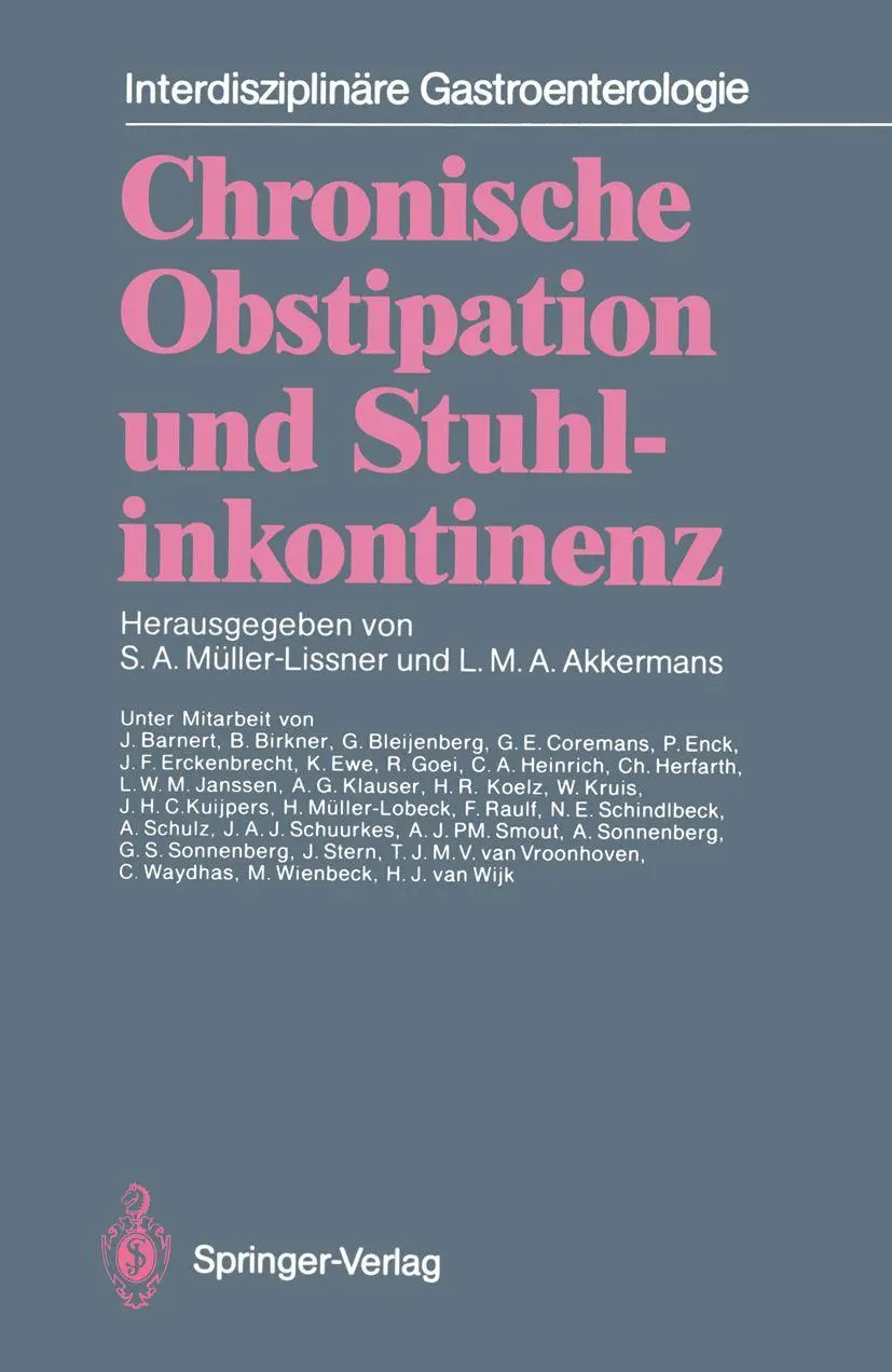 Cover: 9783642746581 | Chronische Obstipation und Stuhlinkontinenz | Müller-Lissner (u. a.)