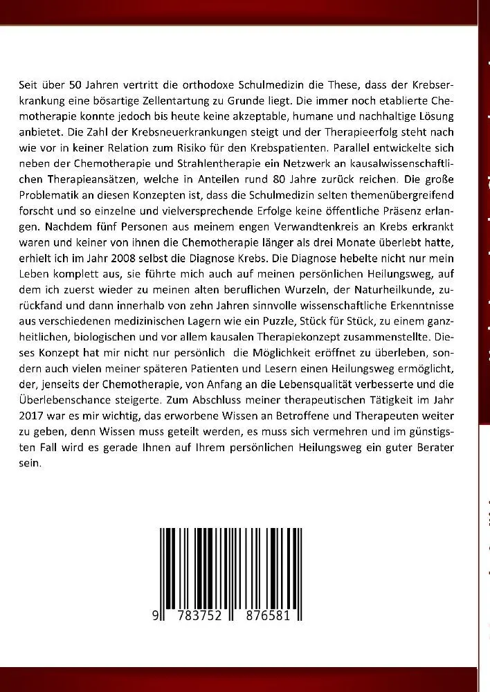 Bild: 9783752876581 | Krebs jenseits der Chemotherapie | Manuela Strähle | Taschenbuch