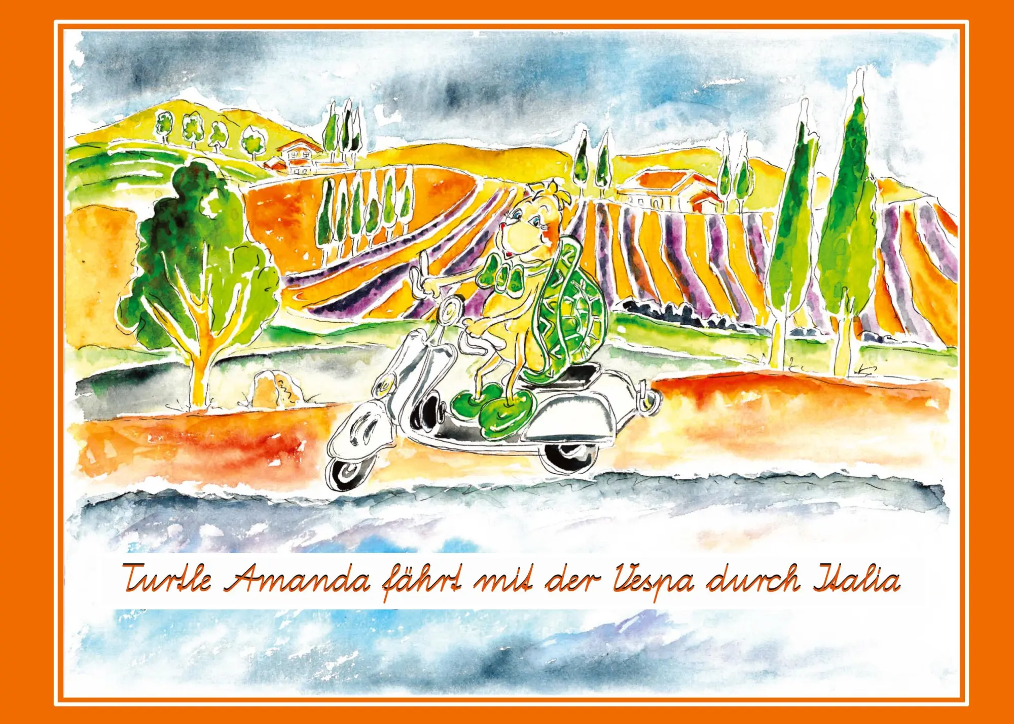 Cover: 9783759736581 | Turtle Amanda fährt mit der Vespa durch Italia | Susan Rose | Buch