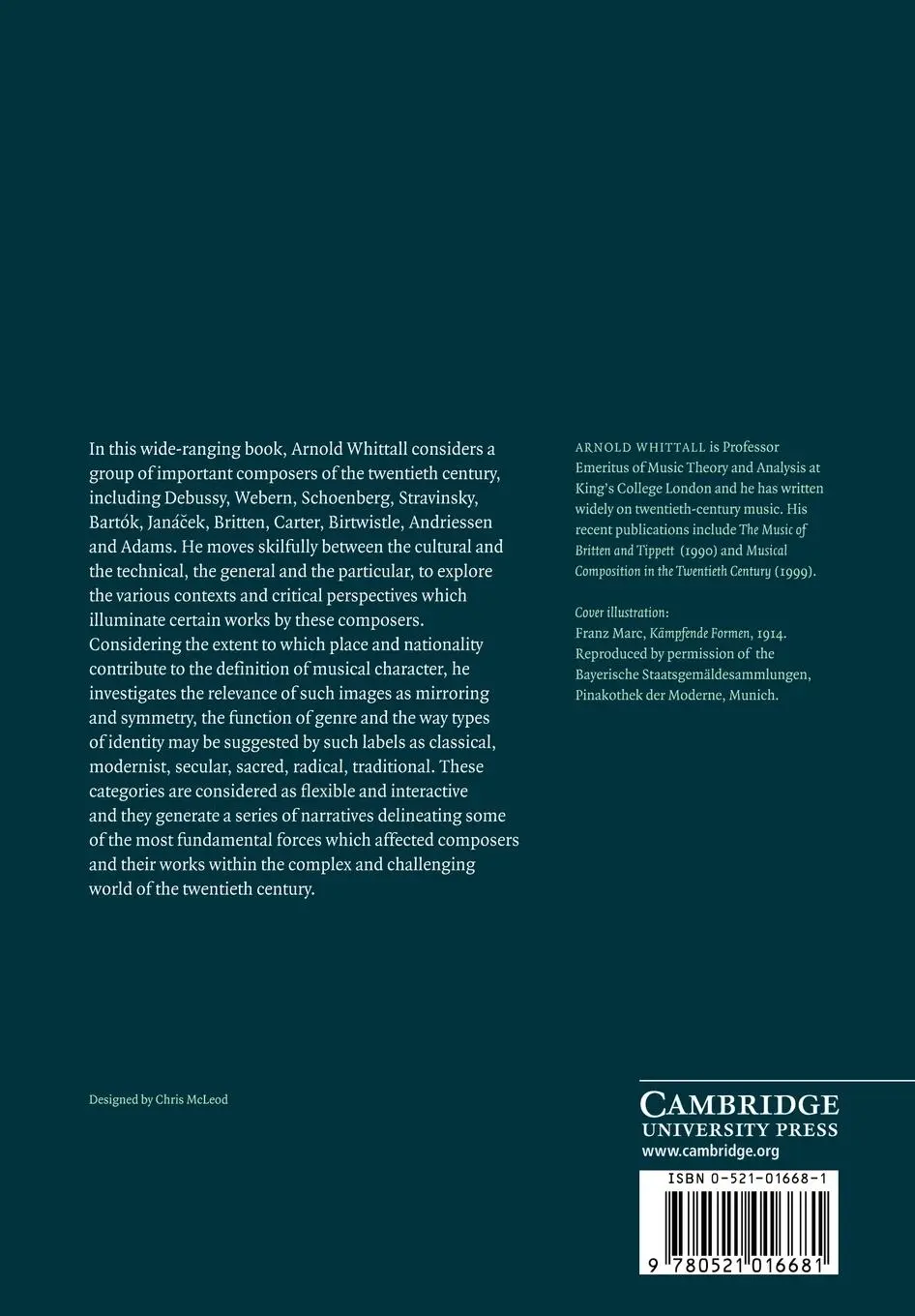 Rückseite: 9780521016681 | Exploring Twentieth-Century Music | Tradition and Innovation | Buch