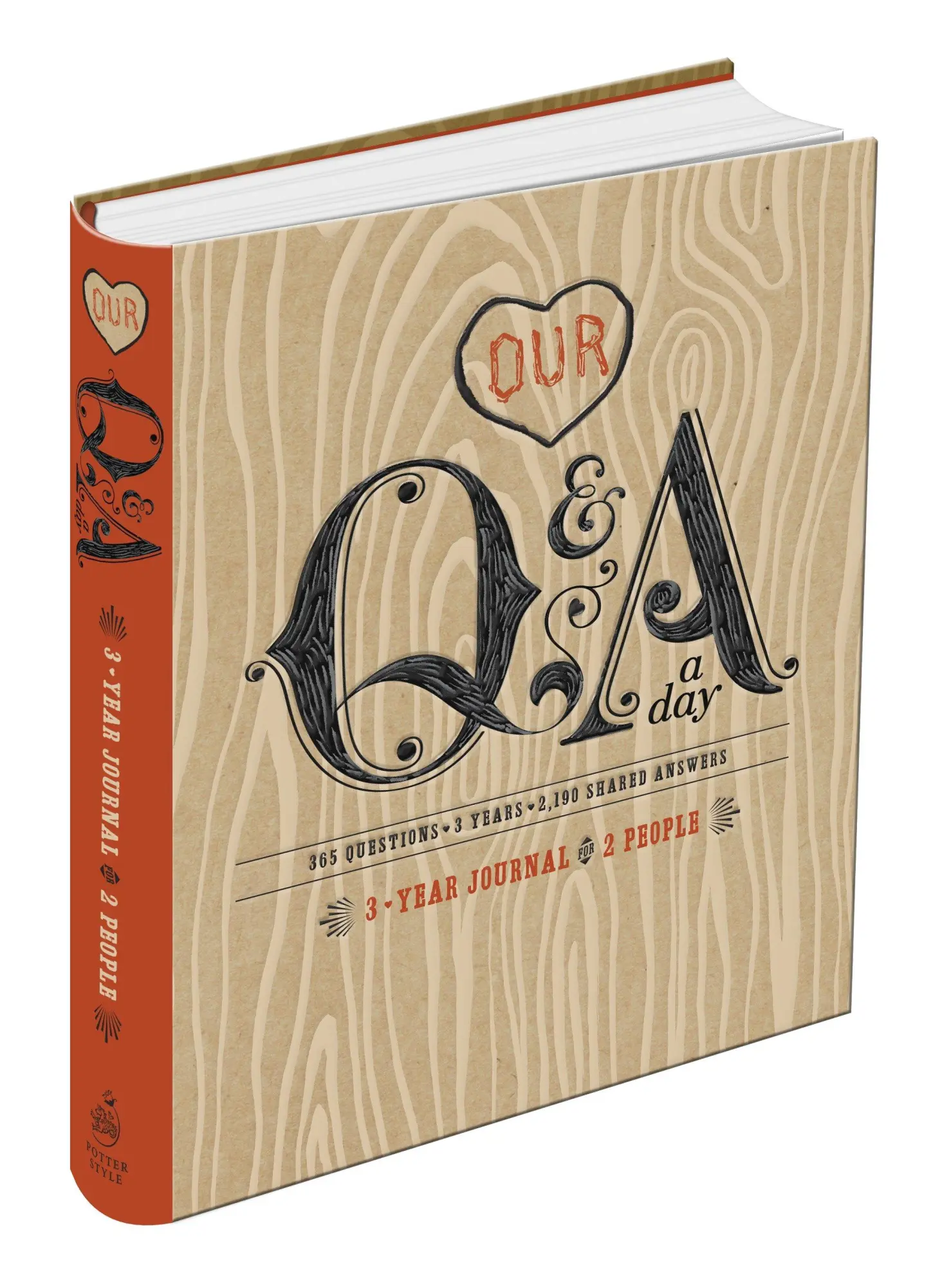 Cover: 9780770436681 | Our Q&amp;A a Day | 3-Year Journal for 2 People | Potter Gift | Kalender