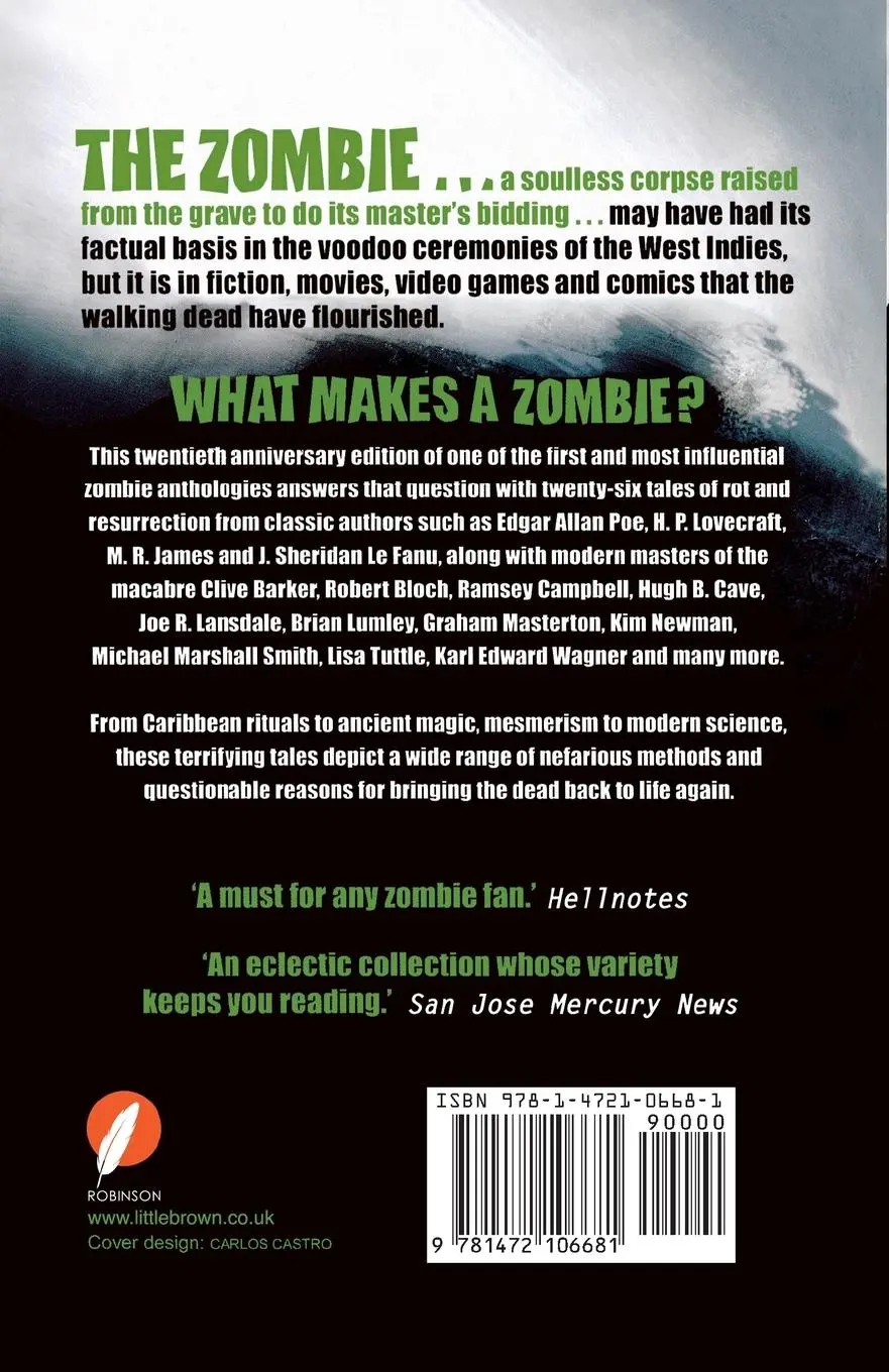 Rückseite: 9781472106681 | The Mammoth Book of Zombies | Stephen Jones | Taschenbuch | Englisch
