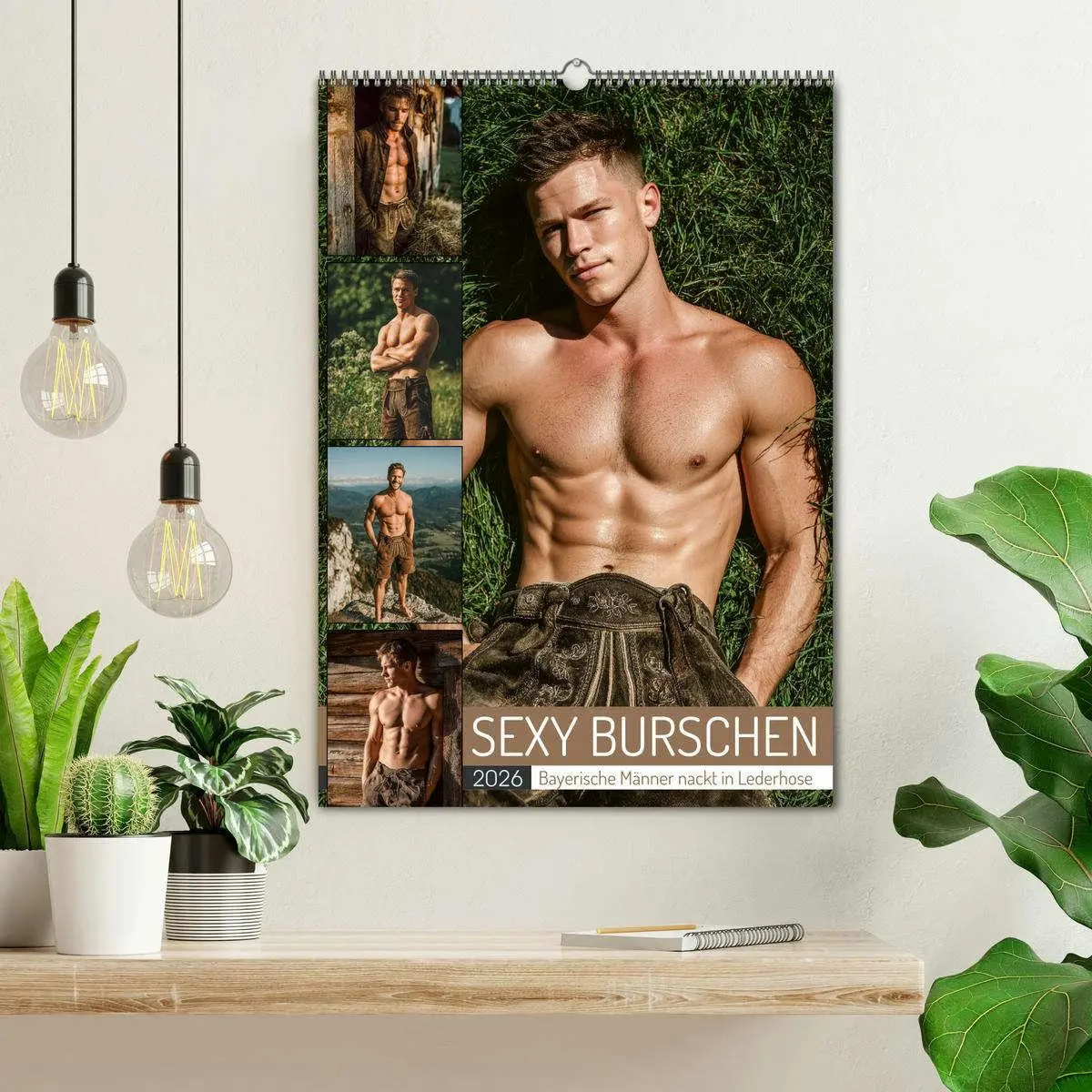 Bild: 9783516626681 | SEXY BURSCHEN - Bayerische Männer nackt in Lederhose (Wandkalender...