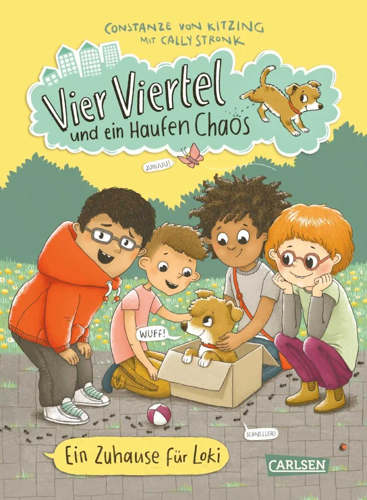 Cover: 9783551656681 | Vier Viertel und ein Haufen Chaos 1: Ein Zuhause für Loki | Buch