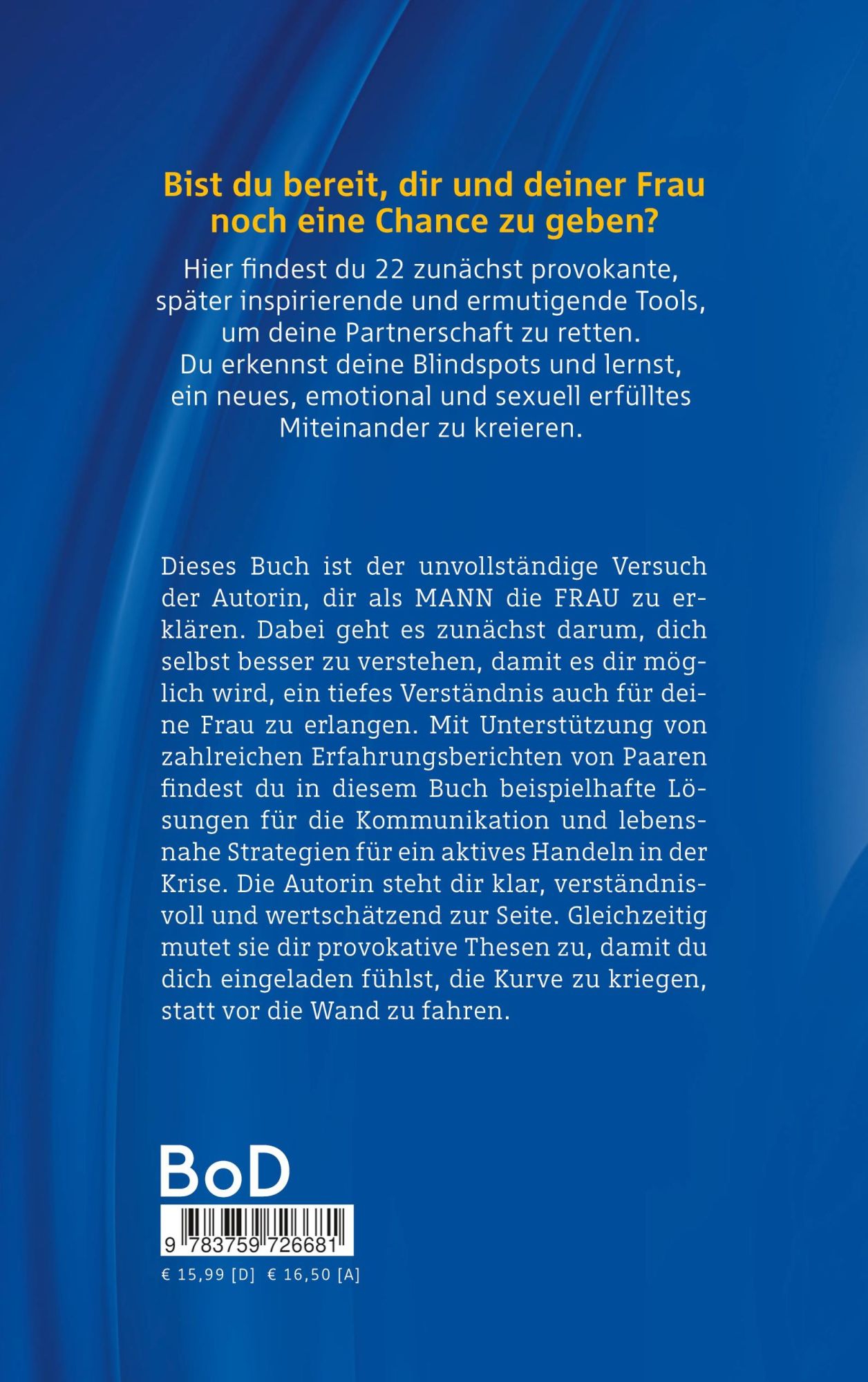 Rückseite: 9783759726681 | Erfolgreich versagen als Mann | Eva Lanze | Taschenbuch | Paperback