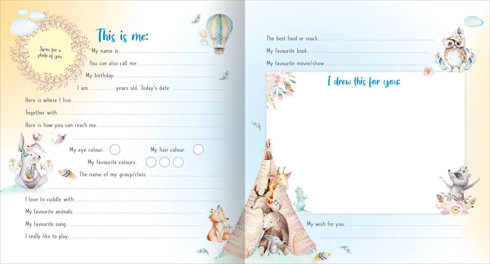 Bild: 4014489136781 | My First Friends - Watercolour Animals | English Edition | Buch | 2025
