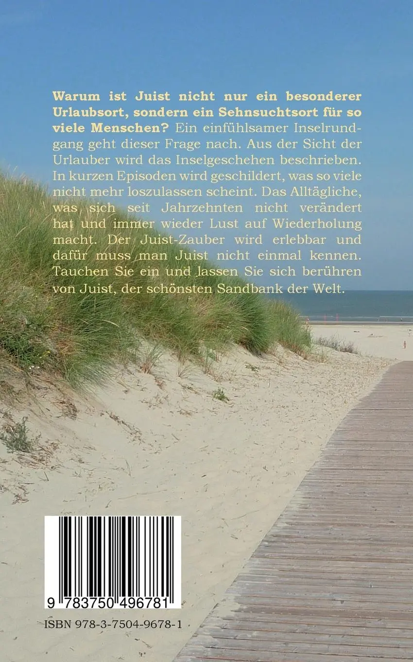 Rückseite: 9783750496781 | Berührend schön Juist | Ein Reiselesebuch | Karin H. C. Würzberger