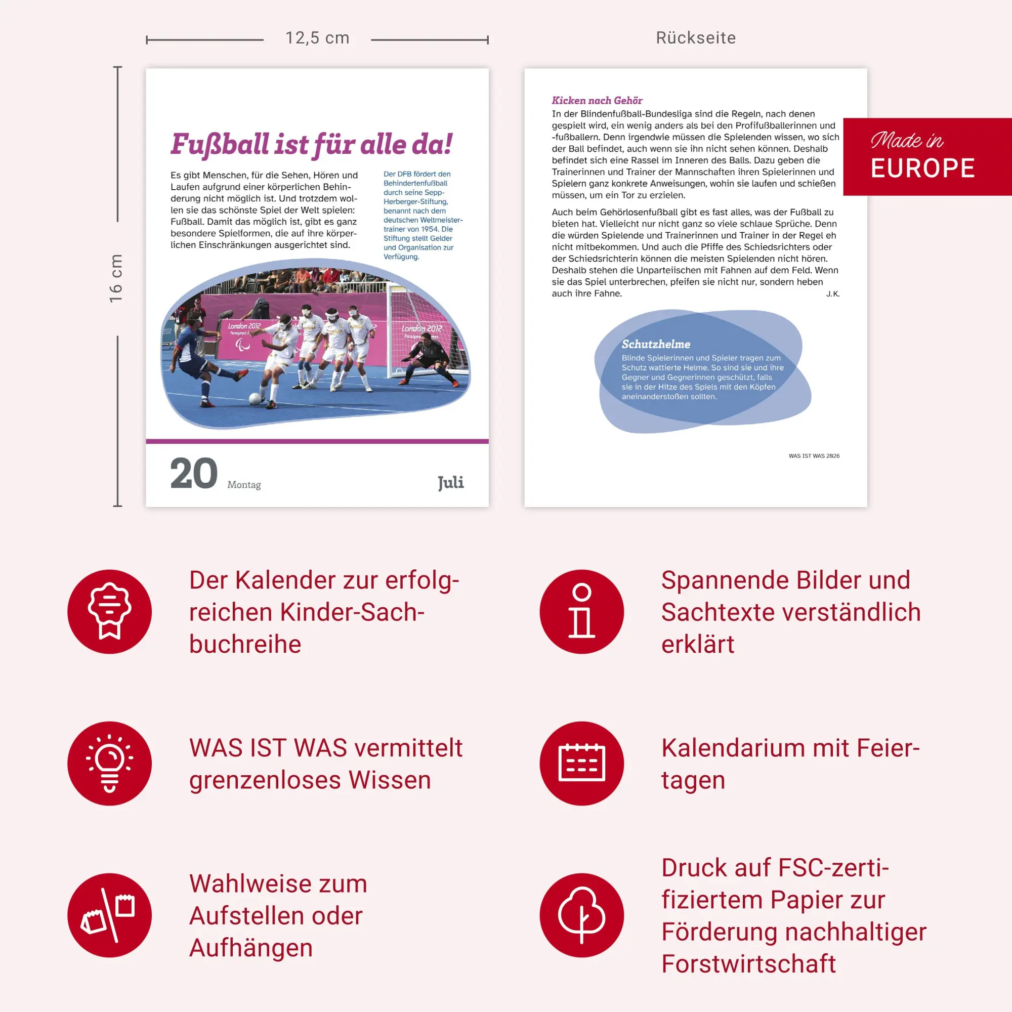 Bild: 9783840036781 | WAS IST WAS Der Kalender Tagesabreißkalender 2026 - Kinderkalender