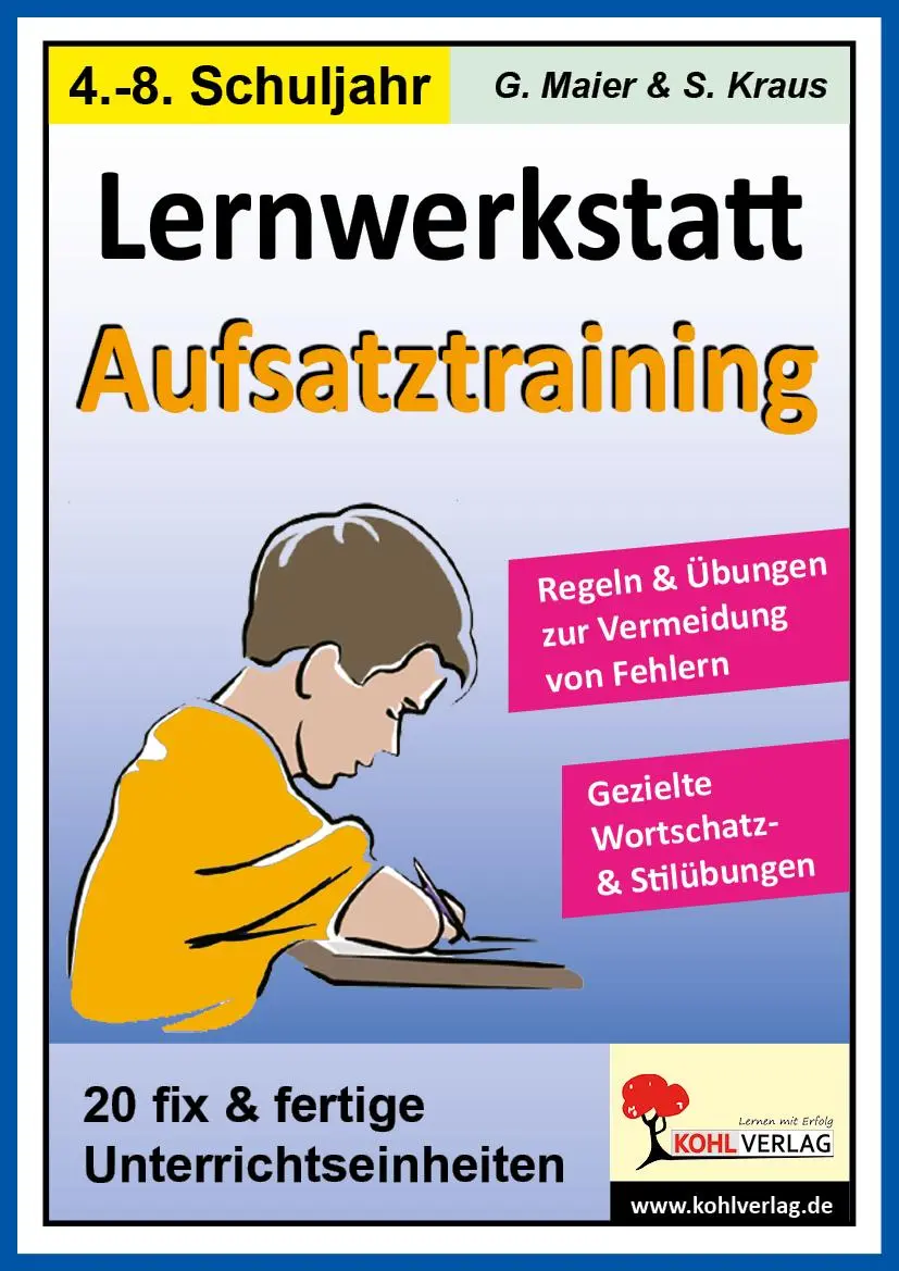 Cover: 9783866326781 | Lernwerkstatt Aufsatztraining | Gerlinde Maier | Broschüre | 48 S.