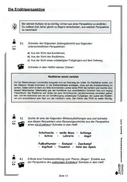 Bild: 9783866326781 | Lernwerkstatt Aufsatztraining | Gerlinde Maier | Broschüre | 48 S.