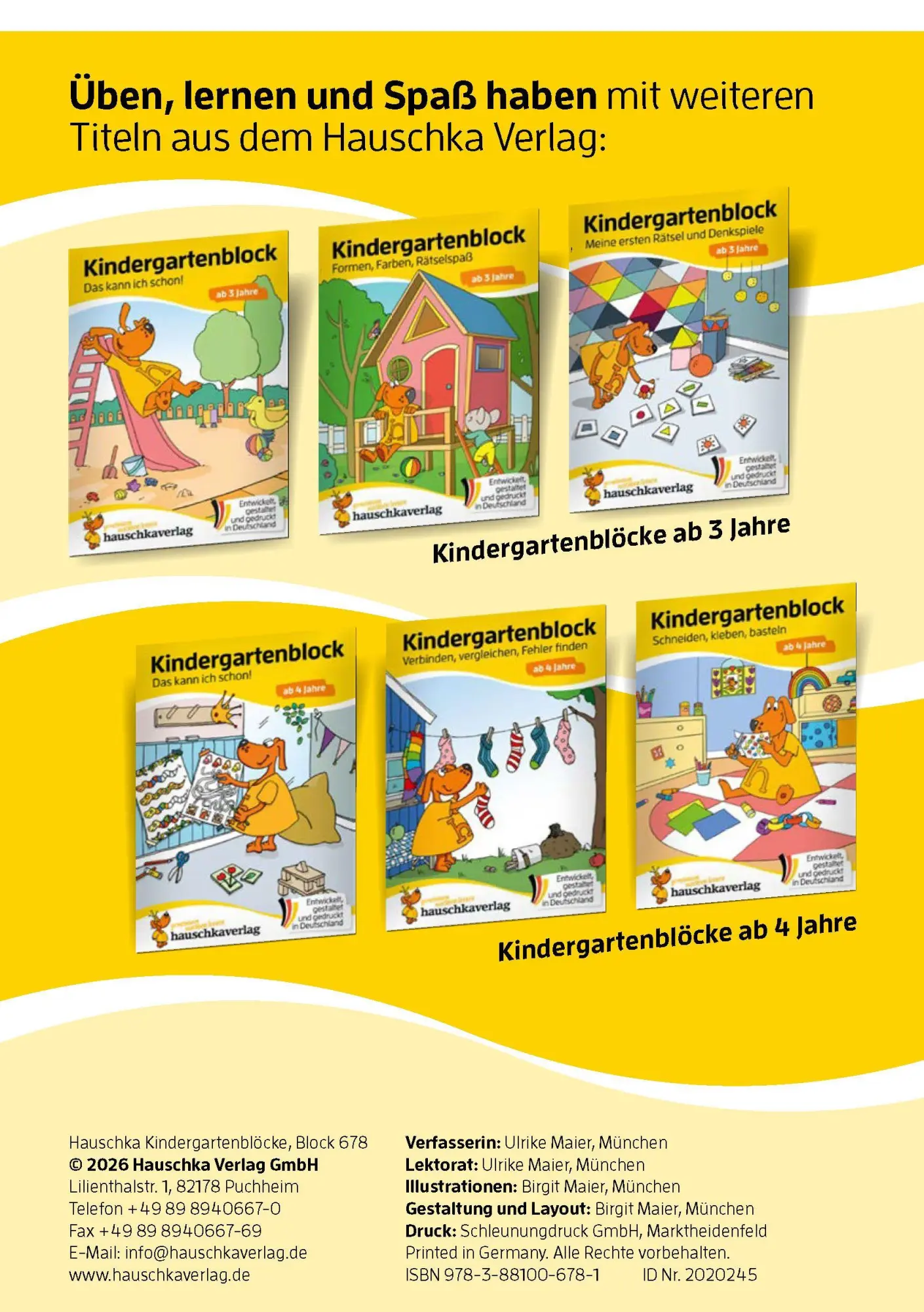 Bild: 9783881006781 | Kindergartenblock ab 3 Jahre - Suchen, entdecken und vergleichen