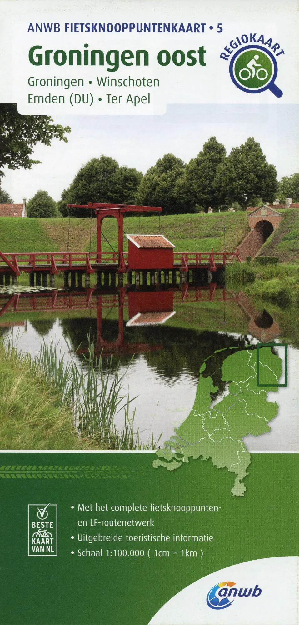 Cover: 9789018046781 | Groningen oost (Groningen / Winschoten / Emden (DU) / Ter Apel)...
