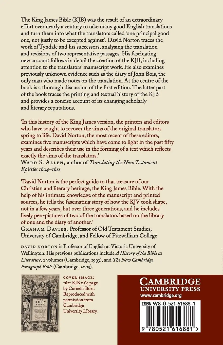 Rückseite: 9780521616881 | The King James Bible | David Norton | Taschenbuch | Englisch | 2015