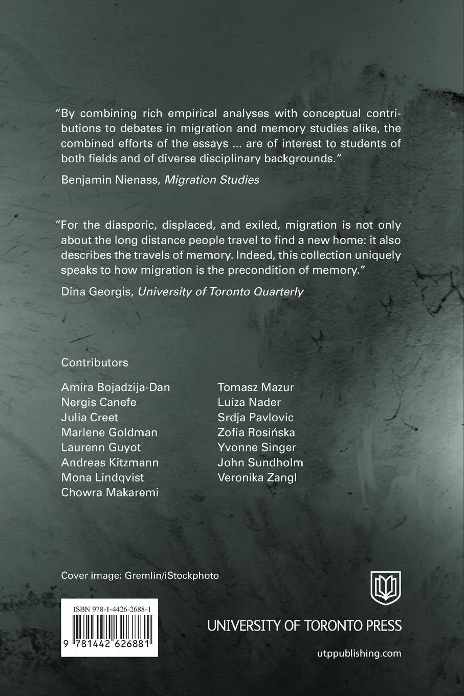Rückseite: 9781442626881 | Memory and Migration | Multidisciplinary Approaches to Memory Studies