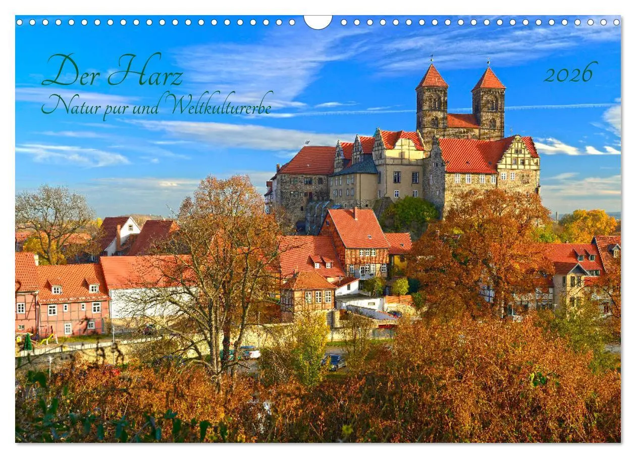 Cover: 9783457756881 | Harz Natur pur und Weltkulturerbe (Wandkalender 2026 DIN A3 quer),...
