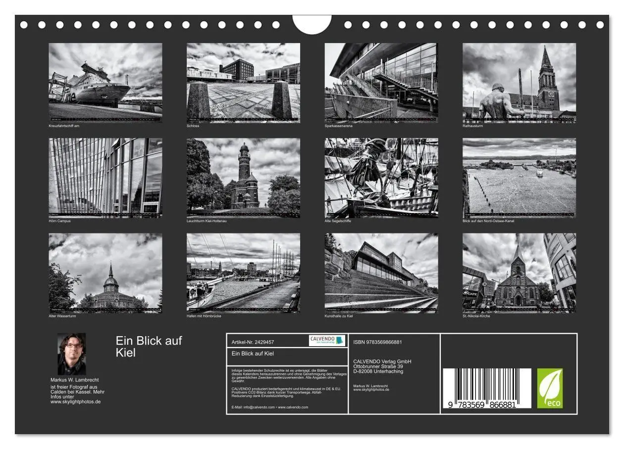 Bild: 9783569866881 | Ein Blick auf Kiel (Wandkalender 2027 DIN A4 quer), CALVENDO...