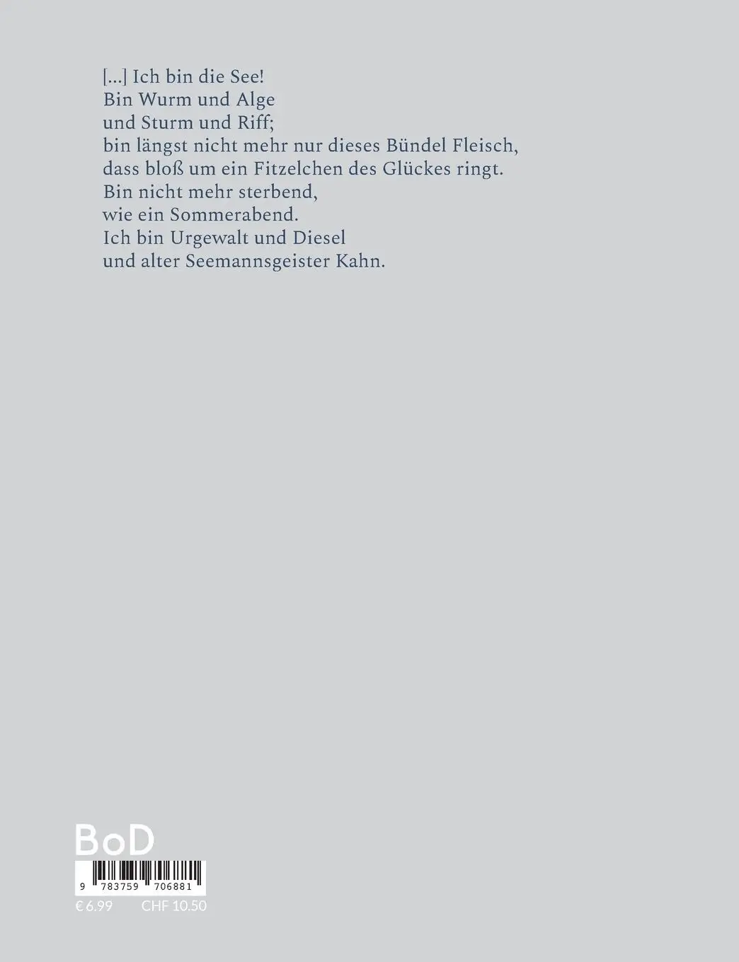 Rückseite: 9783759706881 | Der Zauber | Gedichte und Monotypien | Gunnar Berndt | Taschenbuch