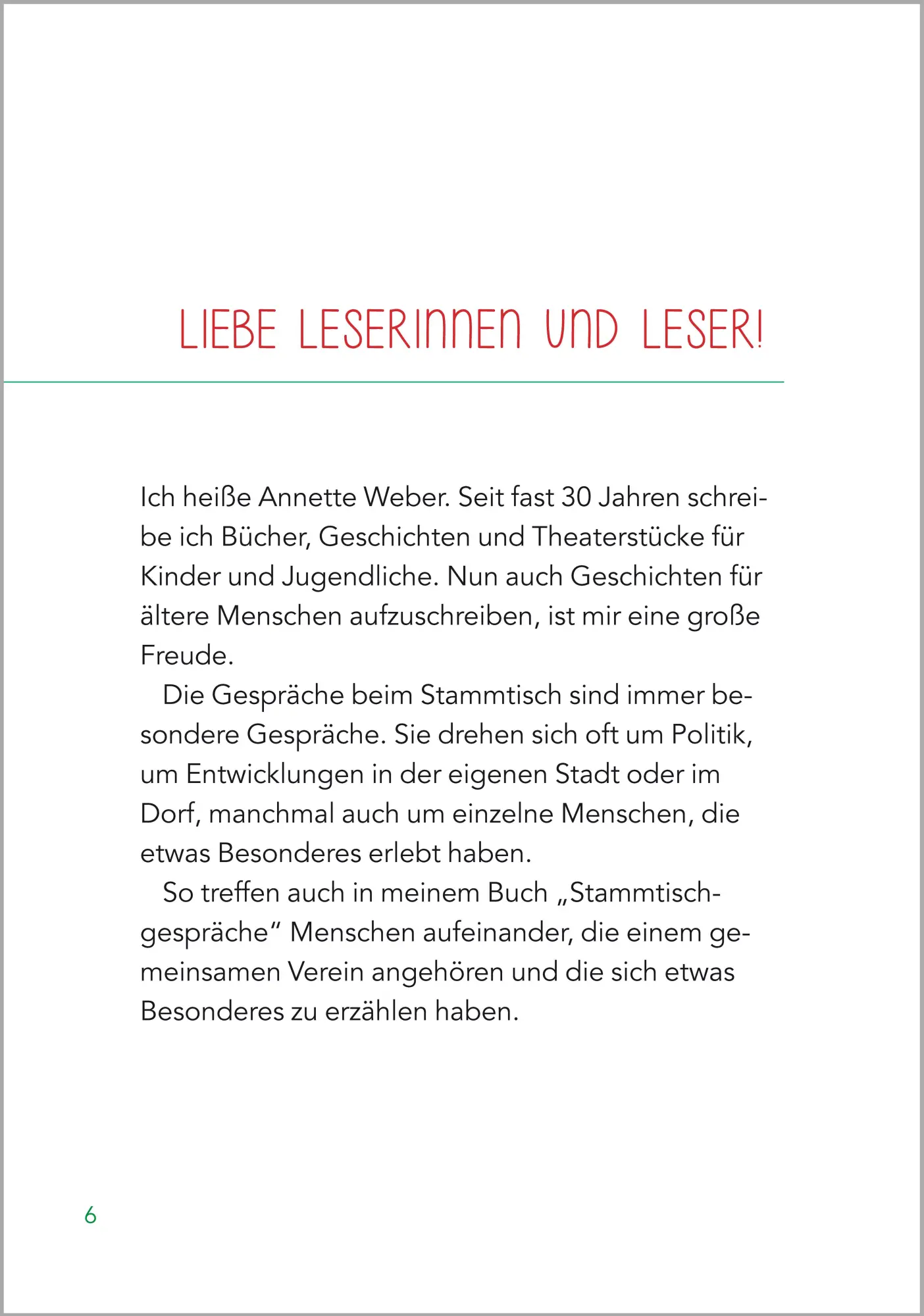 Bild: 9783948106881 | Stammtischgespräche | Kurzgeschichten für Senioren. Großdruck | Weber