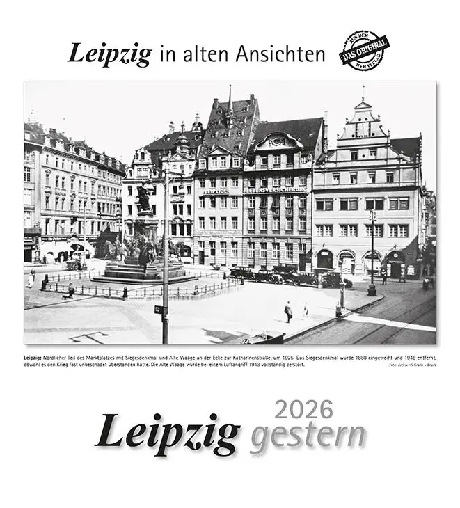 Cover: 9783961666881 | Leipzig gestern 2026 | Leipzig in alten Ansichten | Kalender | 13 S.